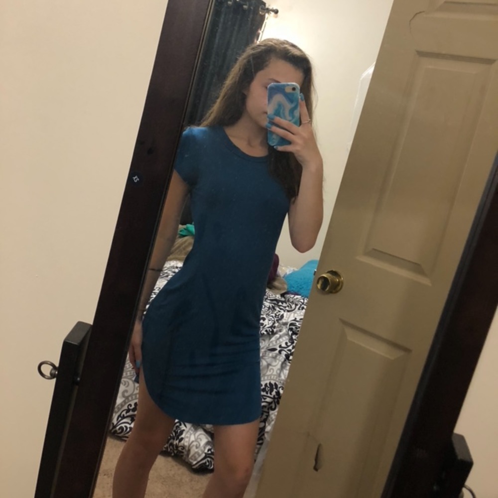 Blue T- shirt dress